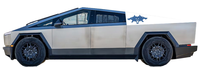 Load image into Gallery viewer, Cyberbeast Logo Bedside Panel Decals For The 2023-2026 Tesla Cybertruck (x2)
