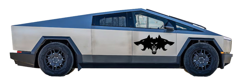 Load image into Gallery viewer, Cyberbeast Logo Door Decals For The 2023-2026 Tesla Cybertruck (x2)

