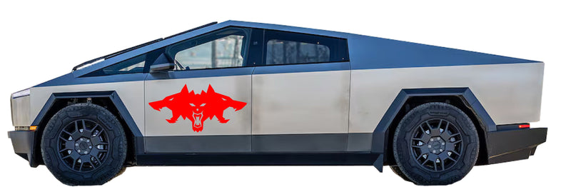 Load image into Gallery viewer, Cyberbeast Logo Door Decals For The 2023-2026 Tesla Cybertruck (x2)
