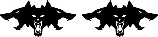 Cyberbeast Logo Door Decals For The 2023-2026 Tesla Cybertruck (x2)