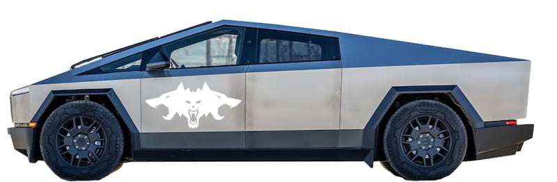 Load image into Gallery viewer, Cyberbeast Logo Door Decals For The 2023-2026 Tesla Cybertruck (x2)
