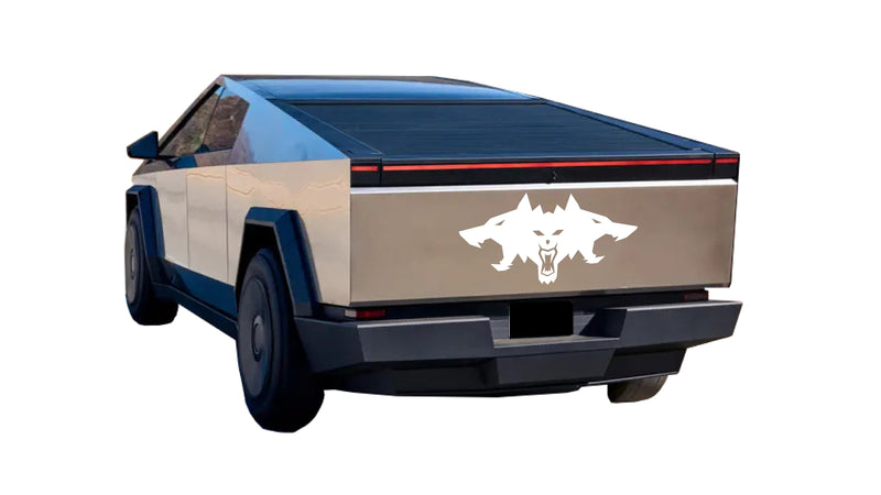 Load image into Gallery viewer, Cyberbeast Logo Tailgate Decals For The 2023-2026 Tesla Cybertruck
