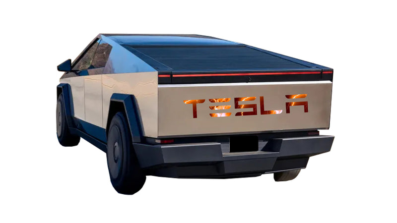 Load image into Gallery viewer, &quot;TESLA&quot; Storm Tailgate Decals For The 2023-2026 Tesla Cybertruck
