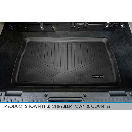 Smart Trim™ Custom Fit Floor Liners For 2013-2020 Dodge Grand Caravan with 2nd Row Bucket Seats and no Super Console