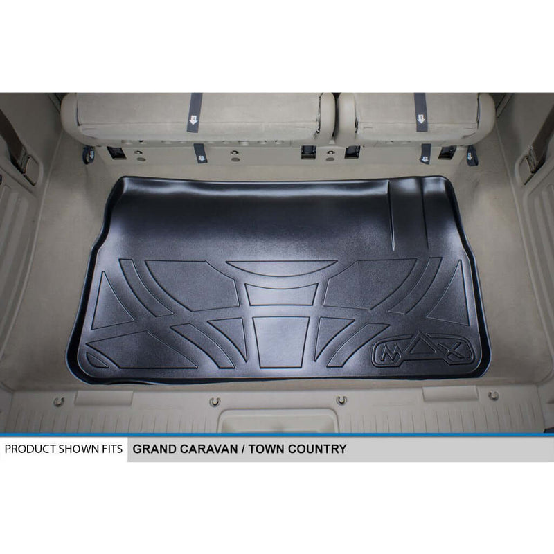 Load image into Gallery viewer, Smart Trim™ Custom Fit Floor Liners For 2013-2020 Dodge Grand Caravan with 2nd Row Bucket Seats and no Super Console
