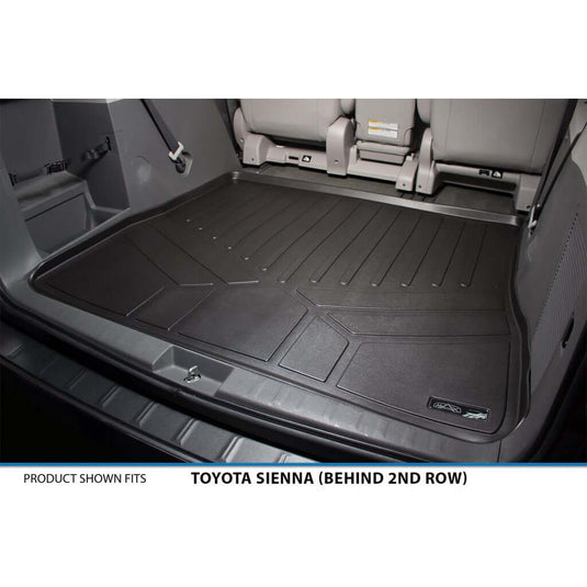 Smart Trim™ Custom Fit Floor Liners For 2013 2020 Sienna 7 Passenger Model with Power Folding 3rd Row Seats