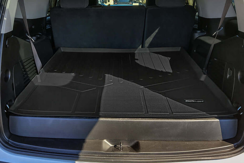 Load image into Gallery viewer, Smart Trim™ Custom Fit Floor Liners For 2015-2020 Cadillac Escalade with Second Row Bucket Seats
