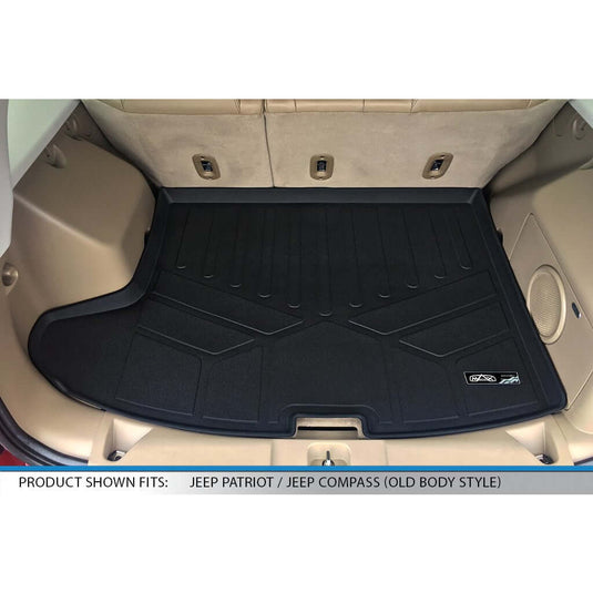 SMARTLINER Custom Fit Floor Liners For 2017 Jeep Patriot (with 1st Row Dual Driver Side Floor Hooks)