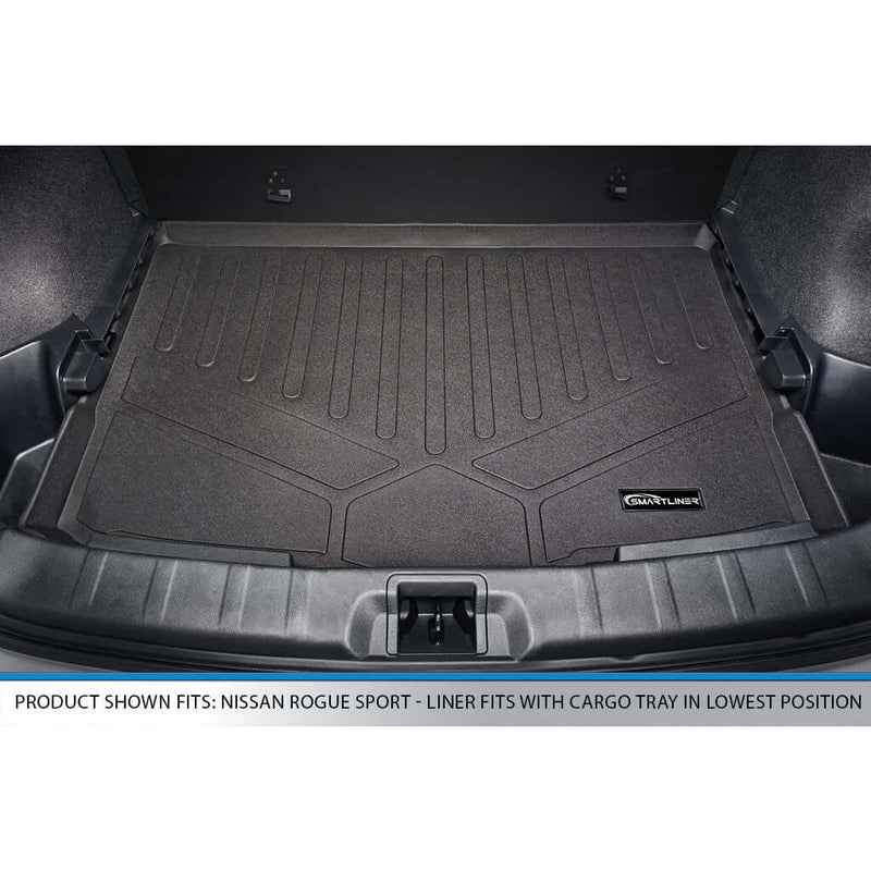 Load image into Gallery viewer, SMARTLINER Custom Fit Floor Liners For 2017-2024 Nissan Rogue Sport - Factory Cargo Tray in Lowest Position
