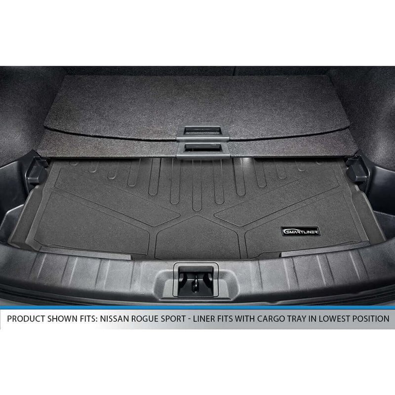 Load image into Gallery viewer, SMARTLINER Custom Fit Floor Liners For 2017-2024 Nissan Rogue Sport - Factory Cargo Tray in Lowest Position
