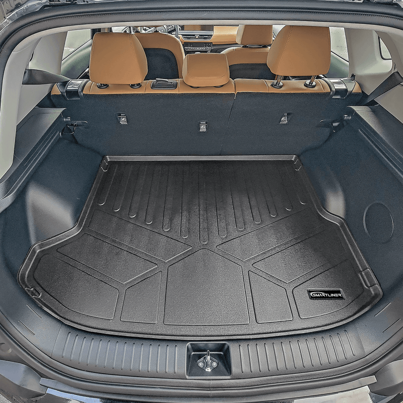 Load image into Gallery viewer, SMARTLINER All Weather Protection Custom Fit Black Cargo Liner Compatible With 2024 - 2025 Kia Seltos with Cargo Area in Upper Position with Subwoofer
