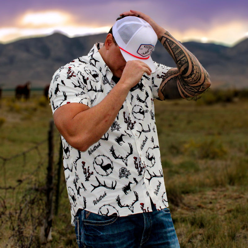 Load image into Gallery viewer, “Desert Dream” Pearl Snap Shirt | Western Button-Up for Ranch, Rodeo &amp; Outdoors | Westrek
