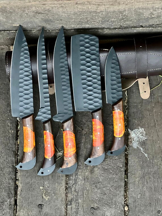 Here’s a fresh, seasonally tuned rewrite with trending keywords, perfect for SEO and gifting themes:  Product Title: Damascus Steel Handmade Chef Knife Set with Sharpener – Perfect Gift for Wife, Husband, or Valentine’s Day