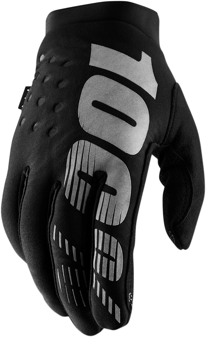 Load image into Gallery viewer, 100% Brisker Gloves - Black/Gray - Small 10003-00000
