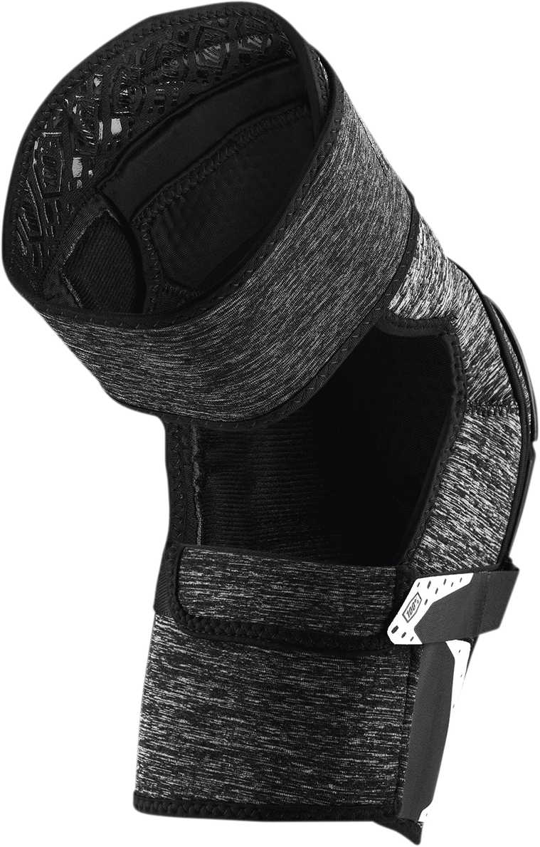 Load image into Gallery viewer, 100% Fortis Knee Guards - Gray/Black - L/XL 70007-00004
