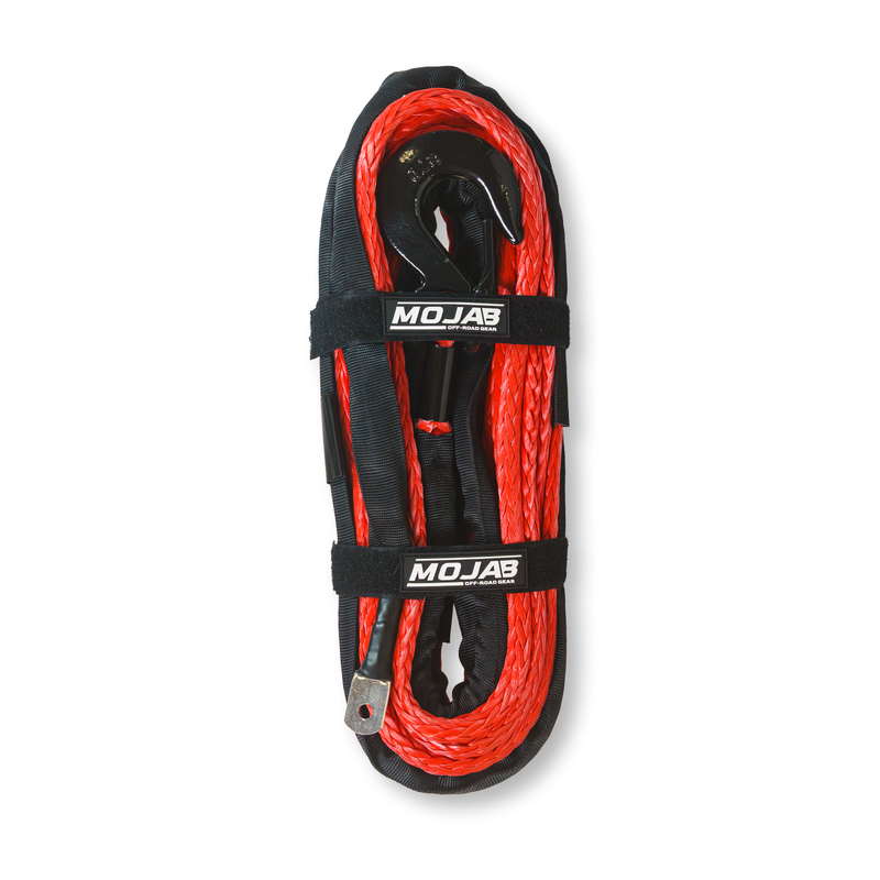 Load image into Gallery viewer, 1/2'' x 78' Synthetic Winch Rope with Removable Forged Winch Hook
