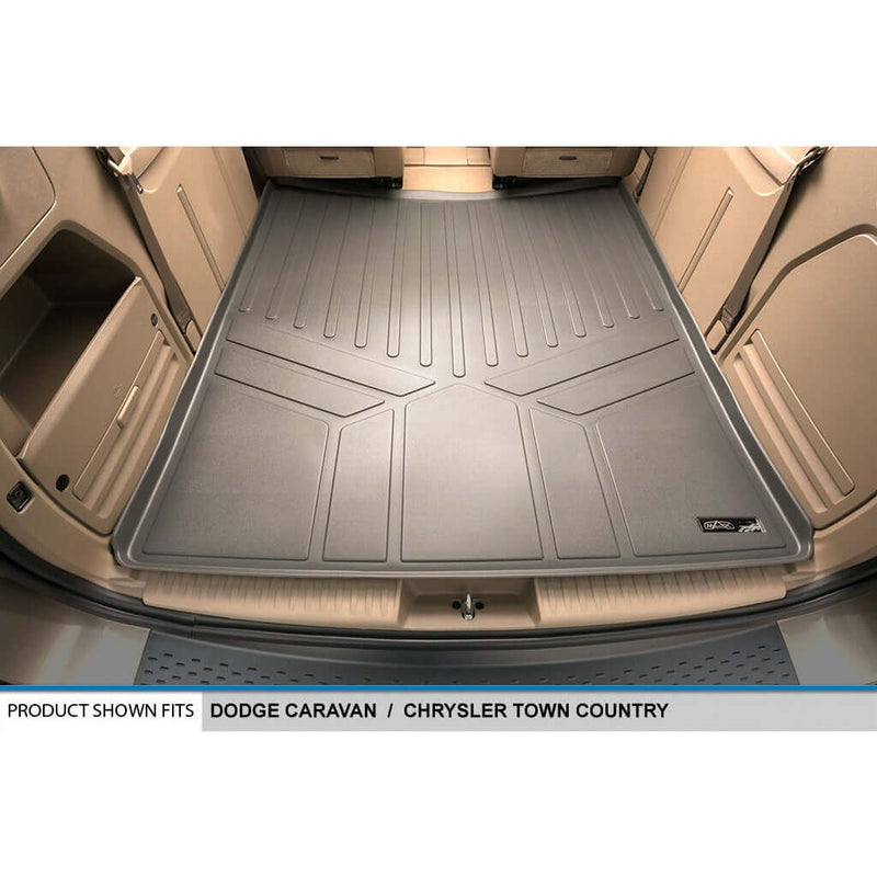 Load image into Gallery viewer, Smart Trim™ Custom Fit Floor Liners For 2013-2020 Dodge Grand Caravan with 2nd Row Bucket Seats and 1st Row Super Console
