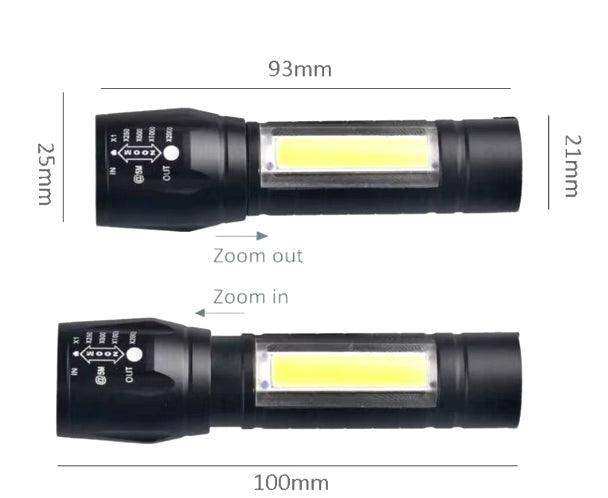 Mini LED Rechargeable Flashlight - Skoutley Outdoors LLC