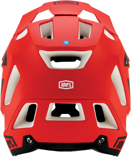 100% Trajecta Helmet - Fidlock - Cargo - Fluo Red - Medium 80003-00010