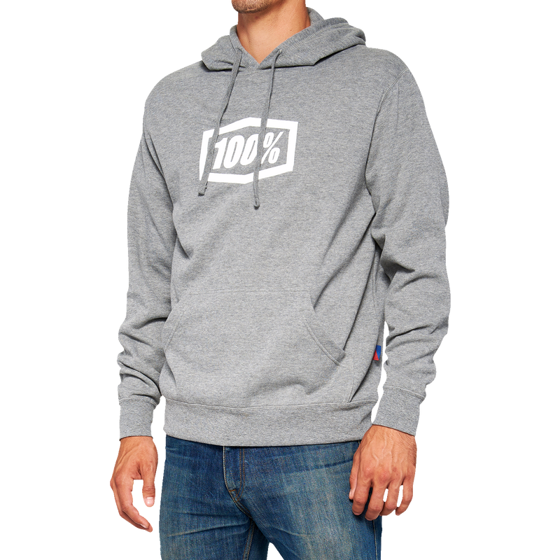 Load image into Gallery viewer, 100% Icon Pullover Hoodie - Gray - Small 20029-00015
