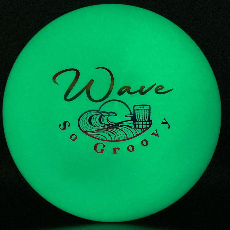 Load image into Gallery viewer, Super Stupid Soft GLO Wizard - "Wave So Groovy" Stamp
