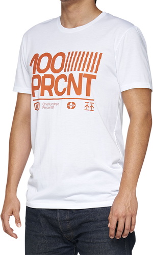 100% Tech Surman T-Shirt - White - Small 35031-000-10