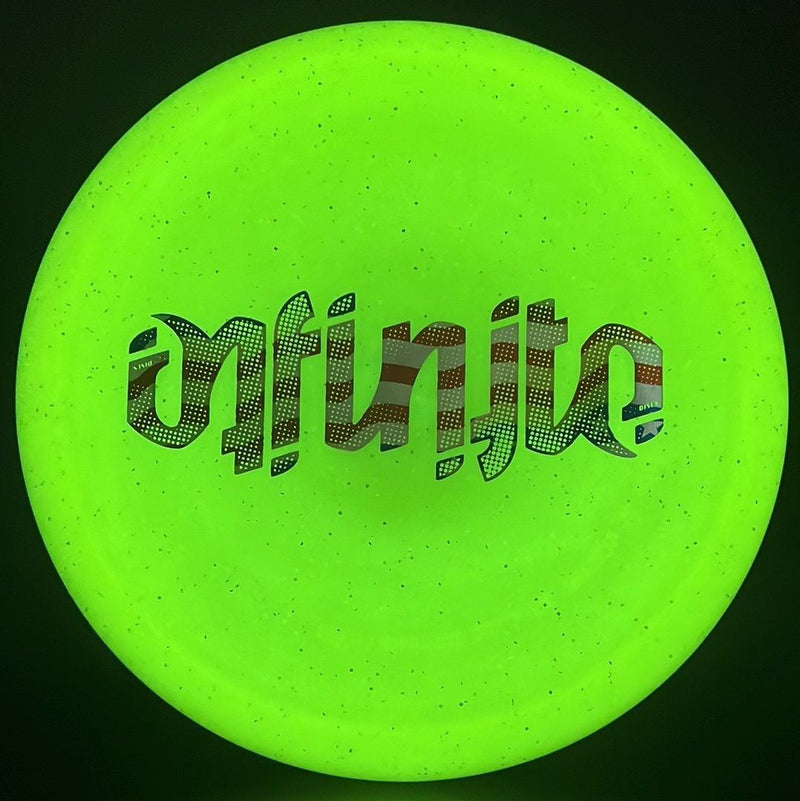 Load image into Gallery viewer, Metal Flake Glow C-Blend Glyph (First Run) - Ambigram
