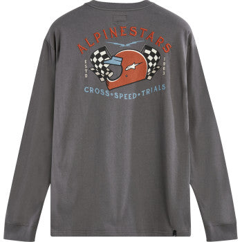 ALPINESTARS Full Face Long-Sleeve T-Shirt - Charcoal - 2XL 123371200182XL