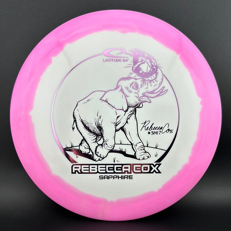 Load image into Gallery viewer, Gold Orbit Sapphire - Rebecca Cox 2024 Tour Series
