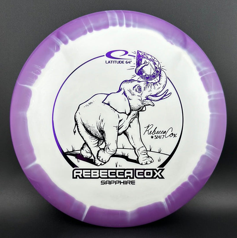 Load image into Gallery viewer, Gold Orbit Sapphire - Rebecca Cox 2024 Tour Series

