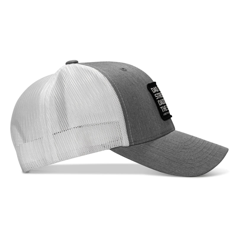 Load image into Gallery viewer, Dad In The Streets. Daddy In The Sheets. Black Patch Snapback Hat
