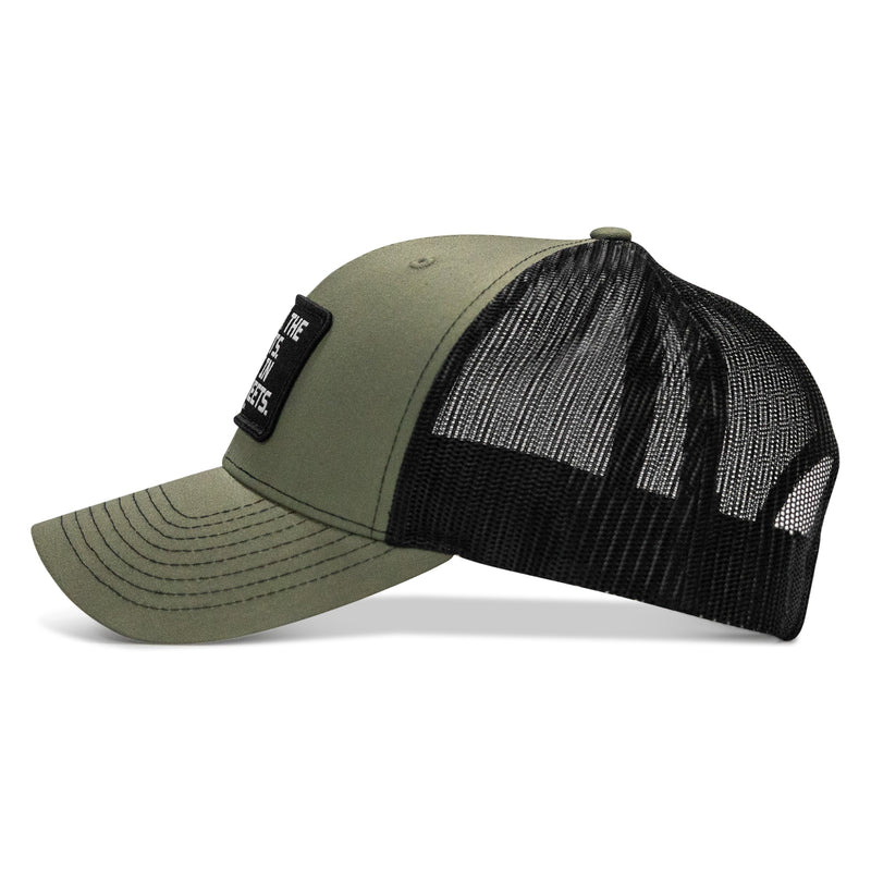 Load image into Gallery viewer, Dad In The Streets. Daddy In The Sheets. Black Patch Snapback Hat
