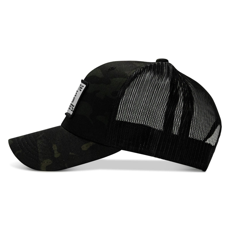 Load image into Gallery viewer, Dad In The Streets. Daddy In The Sheets. White Patch Snapback Hat
