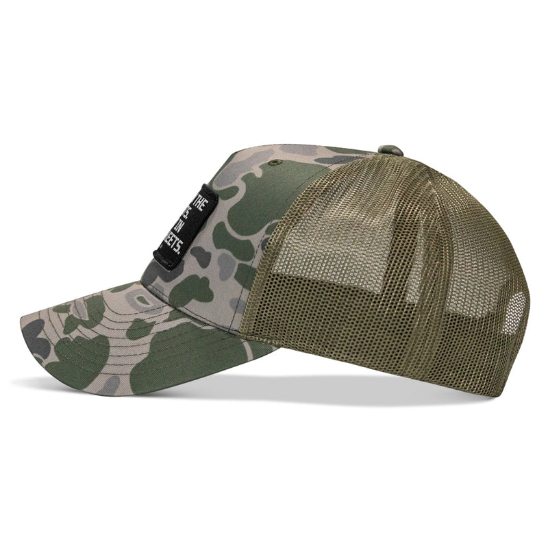 Load image into Gallery viewer, Dad In The Streets. Daddy In The Sheets. Black Patch Snapback Hat
