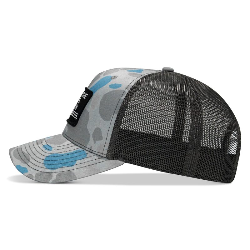 Load image into Gallery viewer, Dad In The Streets. Daddy In The Sheets. Black Patch Snapback Hat
