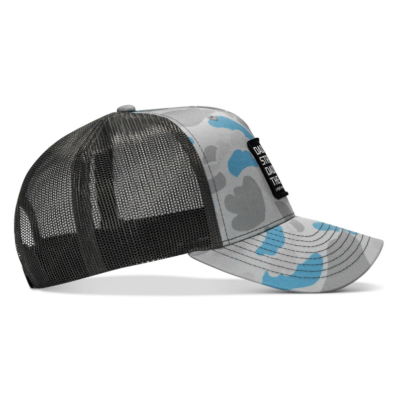 Load image into Gallery viewer, Dad In The Streets. Daddy In The Sheets. Black Patch Snapback Hat
