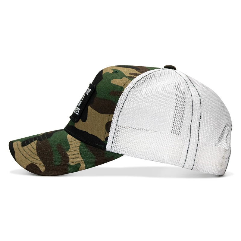 Load image into Gallery viewer, Dad In The Streets. Daddy In The Sheets. Black Patch Snapback Hat
