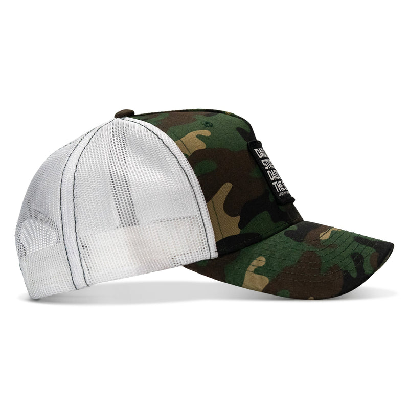 Load image into Gallery viewer, Dad In The Streets. Daddy In The Sheets. Black Patch Snapback Hat
