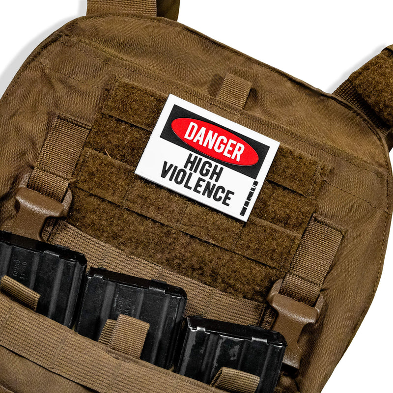 Load image into Gallery viewer, Danger High Violence Pvc Patch
