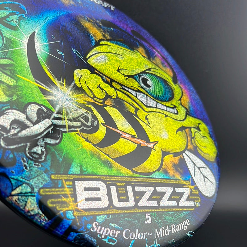 Load image into Gallery viewer, ESP SuperColor Full Foil Buzzz - Holo Blue Chains Bee
