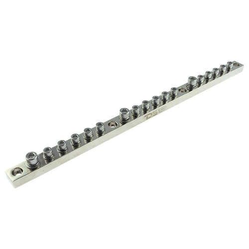 Chrome Plated Distribution Bar Block 3x 1/0-GA and 15 x 2/0-GA Screw Down Type 20