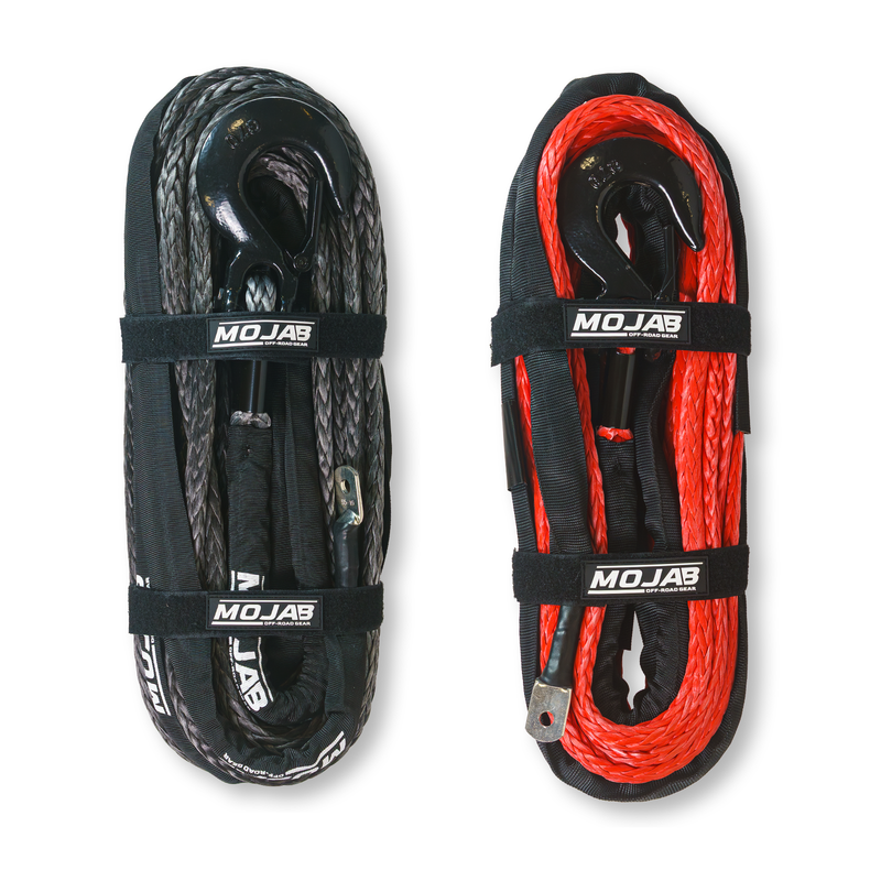 Load image into Gallery viewer, 1/2'' x 78' Synthetic Winch Rope with Removable Forged Winch Hook
