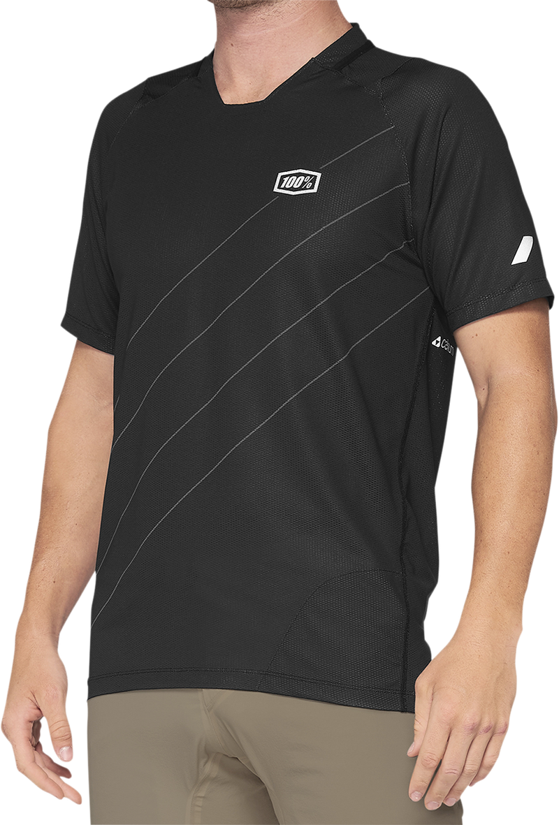 Load image into Gallery viewer, 100% Celium Jersey - Gray/Black - Small 41204-290-10
