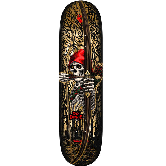 Powell Peralta Pro Zach Doelling Archer Flight Skateboard Deck - 8.30″ Gold Foil