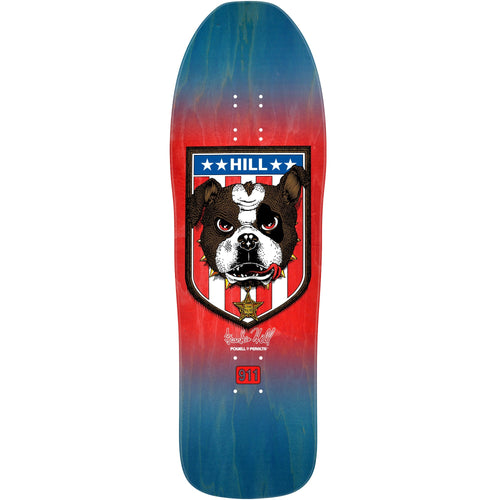 Powell Peralta Frankie Hill Bulldog Reissue Skateboard Deck - 10″ Blue/Red fade **PRE-ORDER**