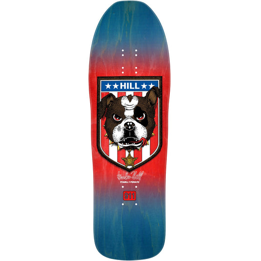 Powell Peralta Frankie Hill Bulldog Reissue Skateboard Deck - 10″ Blue/Red fade **PRE-ORDER**