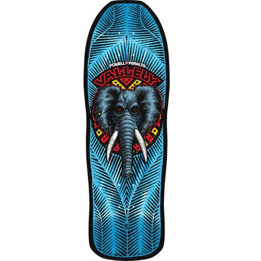 Powell Peralta Mike Vallely Elephant Reissue Deck - 10″ Blue Foil **PRE-ORDER**
