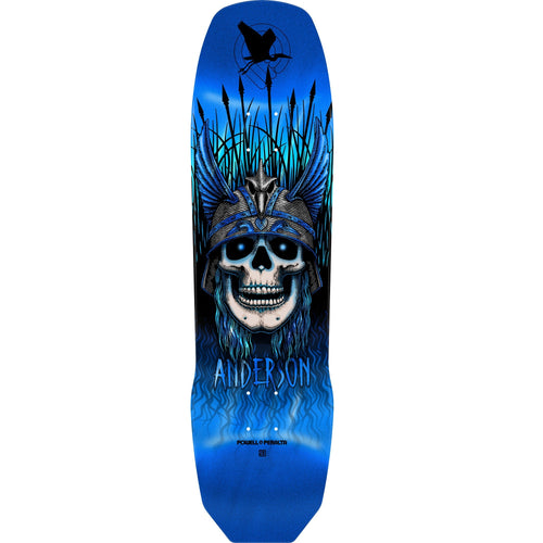 Powell Peralta Pro Andy Anderson Heron 7-Ply Maple Skateboard Deck - 8.45″ Blue Foil **PRE-ORDER**