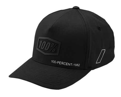 100% Shadow Flexfit® Hat - Black - Small/Medium 20043-00008