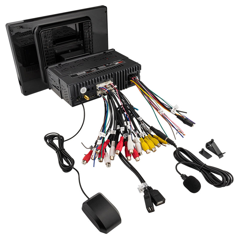 Load image into Gallery viewer, 10.5&quot; Floating Rotating Swivel Modular Touchscreen Mechless Single-DIN Headunit with Bluetooth, Mirror Link, USB, Gps and Android 10 (4x64GB)
